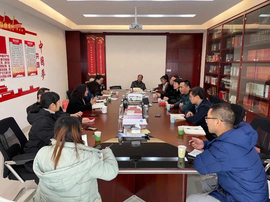 “社店”合作丨广西人民出版社一行到广西新华文盛图书有限公司开展交流活动